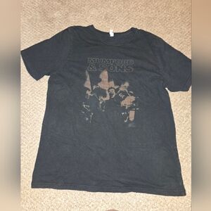 Mumford & Sons Black Concert T-Shirt Size X-Large
